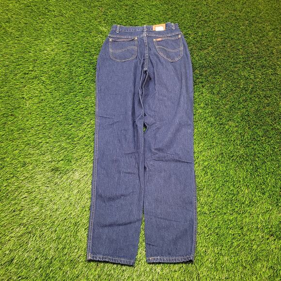 Vintage 80s Lee MS Yoked Rider Jeans Womens 28 Made in USA Tapered Size 6 - Picture 5 of 9